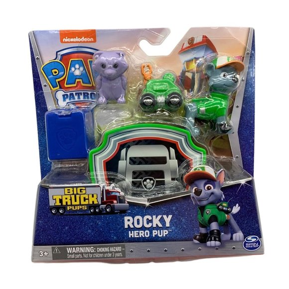 Paw Patrol Rocky Big Truck Pups Hero Pup Figure with Drone Animal 2022 - Picture 1 of 10